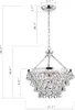 Chandeliers Greenville Signature Modern Crystal Chandelier 5-Light Optory do jadalni korytarz w sypialni