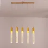 Подвесные лампы светодиодные лампы современная роскошная минималистская столовая хрусталь Nordic Home Interior Living Living Sleed Kitchen Light