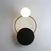 Vägglampor monterad lampa nordisk gevir sconce svarta badrumsarmaturer deco led applikation väggmålning design