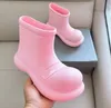 Designer women's Rubber boots EVA thick soles female Big Head boots Ladies light convenient Non-slip waterproof Rubber rain ankle boots