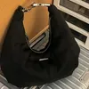 Bolsos de noche para mujer, bolso de mensajero Hobos de lujo para mujer, Dumpling negro, estudiantes universitarios, bolsos de hombro de gran capacidad 231130