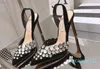 AQUAZZURA crystal-embellished Slingbacks pumps suede Stiletto high heels women fashion Sandals Evening Party shoes factory footwear size