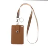 Porte-cartes Porte-badge d'école de travail de bureau avec porte-clés Corde Layards Neck Strap