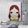 Obrazy HD Prints Yoshitomo Nara Sleepwalking Doll Canvas Plakat Plakat Plakat Drukuj Pictures na dziecko pokoju dziecięcego Dekoracyjne Dro DHCG2