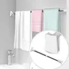 Zasłony prysznicowe Regulowane ubrania ubrania Suszanie Suszanie Wiszące Zasłona Ręcznik w łazience od 50 do 98 cm stal nierdzewna 233Y