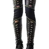 Women's Pants Capris Women Pants Punk Rock Imitation Leather Pencil Pants 231130