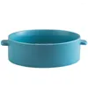 Bowls Creative Large Capacity Binaural Soup Pot Tableware Nordic Matte Ceramic Bowl Salad Baking Tray