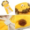 Dog Apparel HOOPET Pet Cloak Cat Decor Accessories with Lion Cap Cute Funny Dogs Costume Pet Year Christmas Cosplay Windproof Clothes 231124