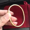 Ett klassiskt lyxigt nagelarmband manschett Bangle Luxury Smycken Set Auger Lovers Men and Women 16 19 CM Gold Rose 18k Gold Designer Jewelys Men Armband Dhgate 8jaq