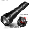 Torches uniquefire 2002d LED IR 940NM 850NM 810NMハンティング懐中電灯フレネルレンズズームナイトビジョン調光器SWTICH TORCH MAX.1000メートルQ231130