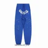 2023 SP5DER HOUDIE MENS WONS ANGEL NUMMER PULD PUNDRITY GRAFIC Spider Web Sweatshirts Streetwear Light Blue SP5der Tracksuit 433 73