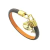 Nowy vintage podwójna skórzana bransoletka Bracd Klasyczna luksusowa koniczyka dla mężczyzn i kobiet Wysokiej jakości urok Bangle Designer Jewelry NL3X