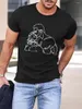 Herren T-Shirts 2023 Sommer bedrucktes lässiges Rundhals-Kurzarm-T-Shirt Porträtdruck 3D-Shirt
