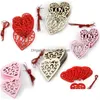 Party Decoration Wooden Love Ornaments Wedding Decorations Valentines Day Gifts Supplies 8Cmx8Cmx0.3Cm Db550 Drop Delivery Home Gard Dhi2B