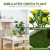 Decoratieve bloemen 2 stuks kunstmatige groene planten decor keuken faux boom klein buiten versieren plastic kantoor mini gedroogde bloem