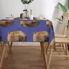 Table Cloth Capybara Face Desks Dressing Anniversaire Nappe Tapis Pour Dîner