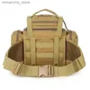 Sacs de plein air Sac de pêche militaire étanche leurre de pêche sac à bandoulière tactique en plein air taille d'équitation sac de caméra de Camping sacs à dos de randonnée Q231130