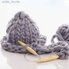 Пряжа RTJ er Bulky Arm Knitting Wool Roving Knitted Blanket Коренастая шерстяная пряжа er Толстая пряжа для вязания/вязания крючком/ковров/шапок L231130