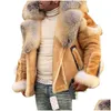 Mens down parkas laamei faux fur coat men plus size winter alt