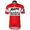 Można dostosować Jersey Mars Flandria Retro Blue Bike Odzież Odziera Riding Mtb Road Ropa Ciclismo Cool Nowgonow2083