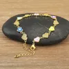 Braccialetti a maglie Nidin Ins 11 stili Aereo/Cuore/Fiore/Stella Forma Bracciale regolabile con zirconi brillanti Gioielli squisiti