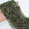 Loose Gemstones Natural Tourmaline Faceted Round Beads 4.3mm Most Of The Are Green