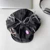Casquettes de boule Vintage Do Old Abandoned Bear Doll Hat Girl Y2k Button Element Bear Ear Cute Beret J231130