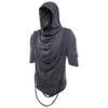 Men's T-Shirts Men summer fashion personality hip hop punk hiphop t shirt streetwear mens nightclub singer stage costume gothic clothes cloak 231129