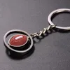 Nyckelringar Adojewello Football Keychain Basketball Key Chain Soccer Keyring Gift för fanhållare HOLES HOLD