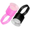 Tattoo Inks 50Pcs/100Pcs Tattoo Ink Black Pink Cap Ring Pigment Cup With Sponge Accessories Microblading Holder Drop Delivery Health B Dhvec