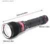 Torches Professional Diving Flashlight Underwater Glare Penetration Waterproof XML L2 LED Diving Torch Tactical Hunting Light Lamp 18650 Q231130