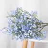 Decoratieve Bloemen 5Packs 52cm 90 Hoofden Witte Baby's Adem Kunstmatige Gypsophila Boeketten Voor Huis Tuin Bruiloft Verjaardag DIY Decoratie