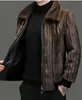 Men's Fur Faux Autumn and Winter Mink Fleece Trendy Top High End Coat Casual Middle Aged Youth Jacket Black Coffee 231129