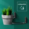 3 stks Wandmontage Bloempot Trays 11 cm 15 cm Opvouwbare Metalen Pot Ring Houder Bloem Planter Lade stand Muurbeugel Balkon H245M