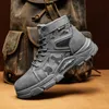 Boots Mens Tactical Military Outdoor Canvas Combat Breathable Desert High Top Labor Protection Martins Work Safety Shoes 231130