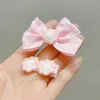 Acessórios de cabelo 1 conjunto flor hairpins rosa arco meninas clipe bonito garoto barrette endereço apertos