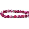 Strand Tasbih perles de prière couleur Rose naturelle pierre d'agate musulman Misbaha 33 turc mode professionnel chapelet usine Tasbeeh