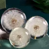 Articles de nouveauté Véritable pissenlit cristal verre résine lentille boule plantes naturelles spécimen Feng Shui fleurs noël amour cadeau maison déco210v