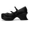 Kleidschuhe Süße Schmetterlingsknoten Frauen Pumps Gürtelschnalle Mary Janes Lolita Mädchen Soild Round Toe Sommer Plattform Party High Heel 231130