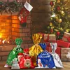 Confezione regalo per sacchetti di mele natalizi decorati santa claus scatole di caramelle da neve decorazione orso anno 2023 casa navidad noel