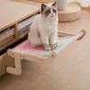 Cat Beds Furniture Universal Window Mat Hanging Bed Easy Washable Quality Fabric 40 Lbs Wooden Assemb Hammock for Pet suppliesvaiduryd