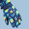 Children's Fingerless Gloves Winter Kids Ski Gloves for Boys Girls Snow Snowboard Warm Children Glove Waterproof Thicken Mittens Keep Finger Warmer 4-13Y 231129