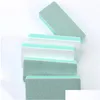 Lime per unghie Trasferimento File di grandi dimensioni 1Pc Lima per unghie lucida su due lati Verde Bianco Wenwan Block Strumento per manicure per donna moda Polishi Qylfdx Dhwaj