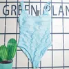 Klasyczne drukowane projektant bikini okrągły szyja podciągnij bikini różowy niebieski strój kąpielowy Wygodne szybkie suszone kostium kąpielowy na lato