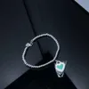Blue box Classic designer TF bracelet top Seiko LOVE Enamel Heart Round Bead Bracelet Women's Versatile Japanese and Korean Love Double gift for women with