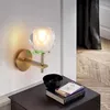 Wall Lamps Luxury Lamp All Copper Crystal Light Living Room Background Led Sconce Lights Modern Bathroom Mirror