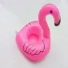 200pcs fincan şişme flamingo içecekler için hava yatakları fincan tutucu havuzu yüzer yüzme oyuncak içecek tutucusu3252