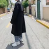 Erkek trençkotları 2024 Bahar Japon Ceket Erkek Sokak Giyim Windinger Çifte Kesik Trençkot Erkekler İş İş Girişli Uzun Palto