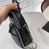 Sälj Classic Lattice Tote Bag Chan Black Designer Handväska Kvinnor Totes Chain Läder axelväskor damer Fashion Läder ryggsäckar Diamond Litter Ryggsäckväska