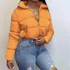 Parkas femininas CUTENOVA outono inverno sólido casaco puffer jaqueta e casacos para mulheres bolha outerwear recortado outwear roupas grandes 231130